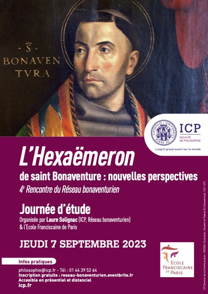 L’Hexaëmeron de saint Bonaventure: nouvelles perspectives – Giornata di Studio: 7 settembre 2023