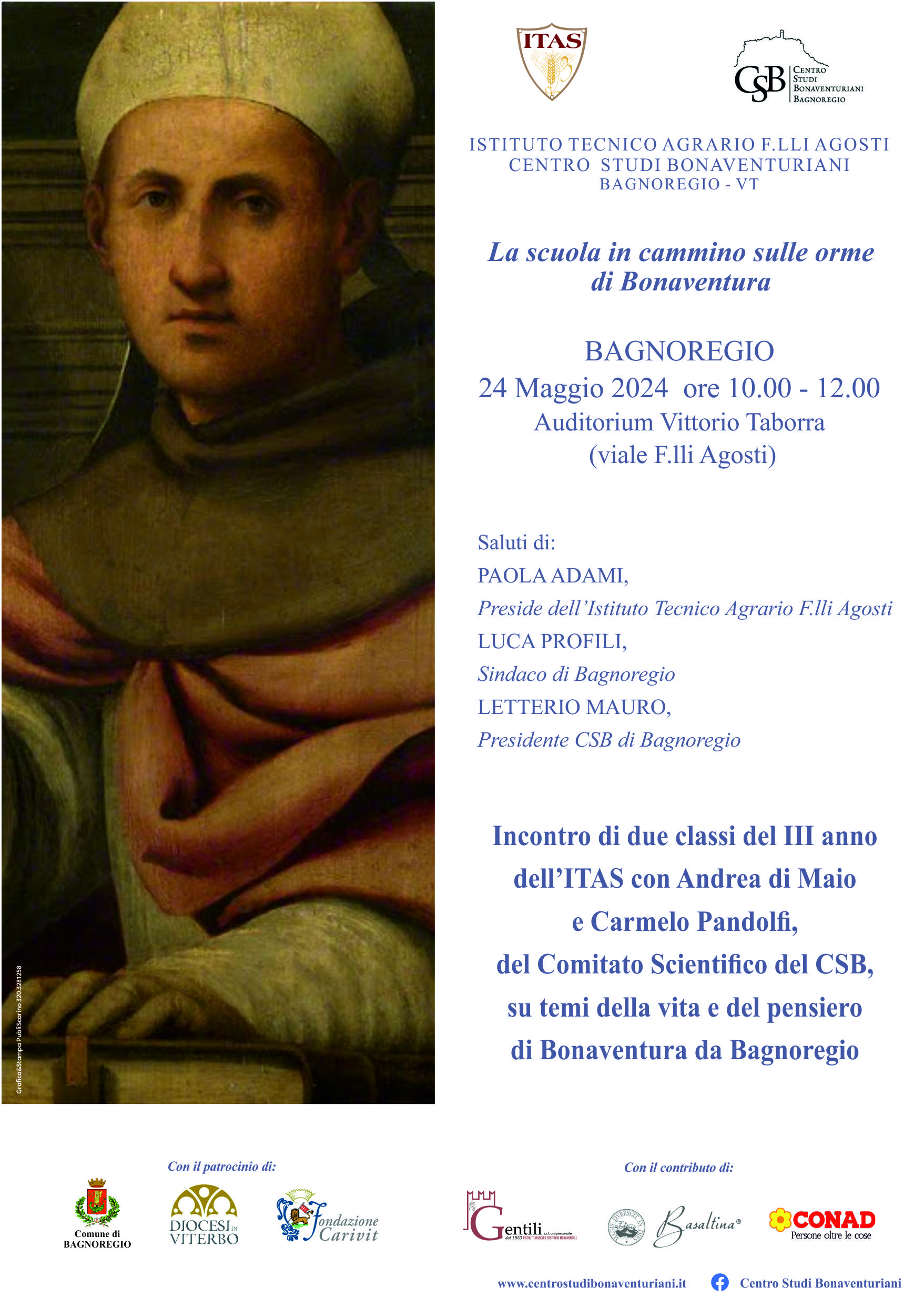 La scuola in cammino sulle orme di Bonaventura